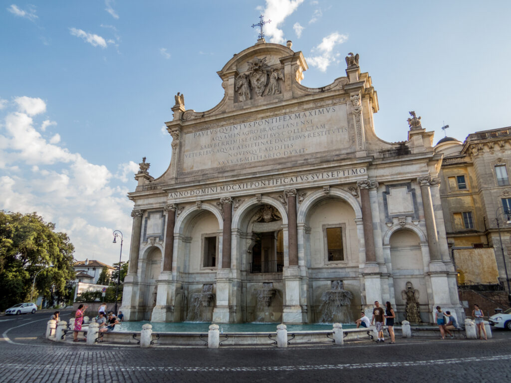 Fontana dell'Acqua Paola, rom in 4 tagen