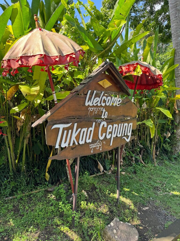 tukad cepung wasserfall, reisetipps ubud
