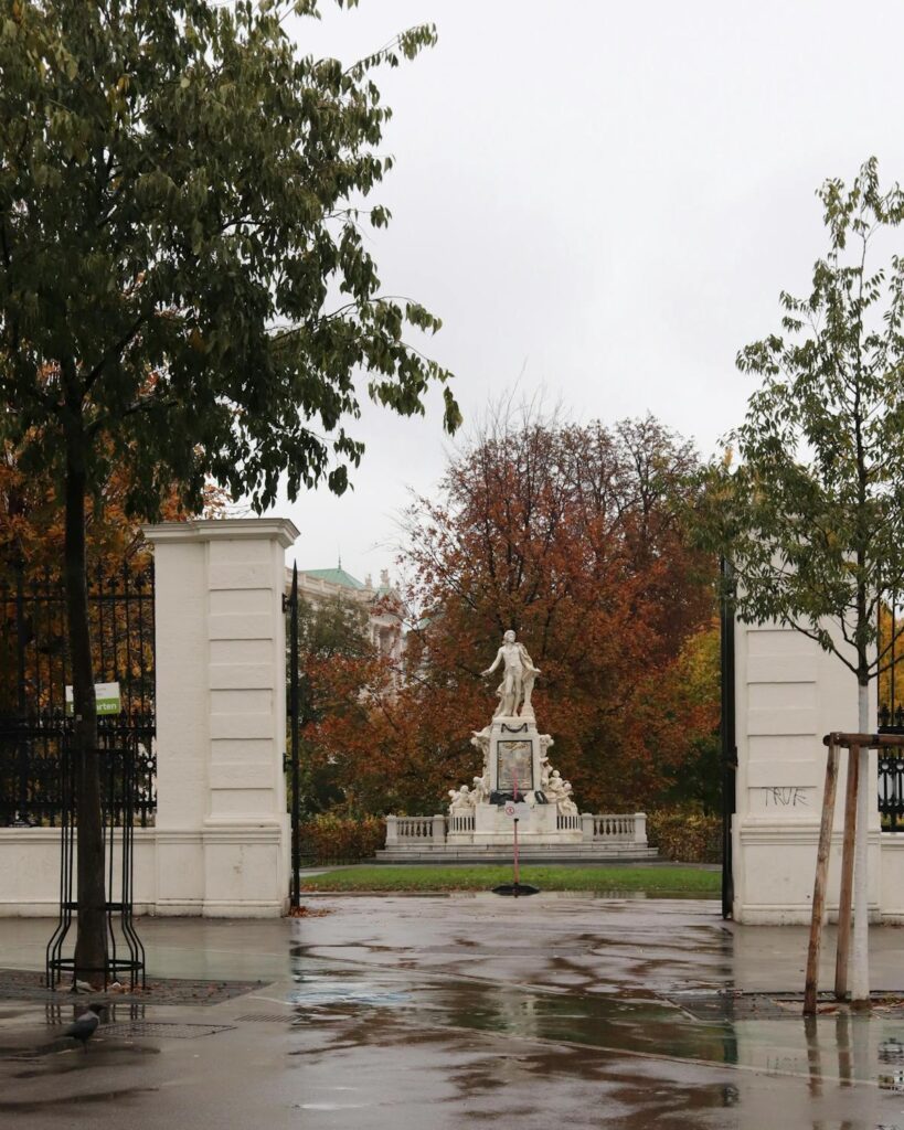 wien burggarten, wien im winter