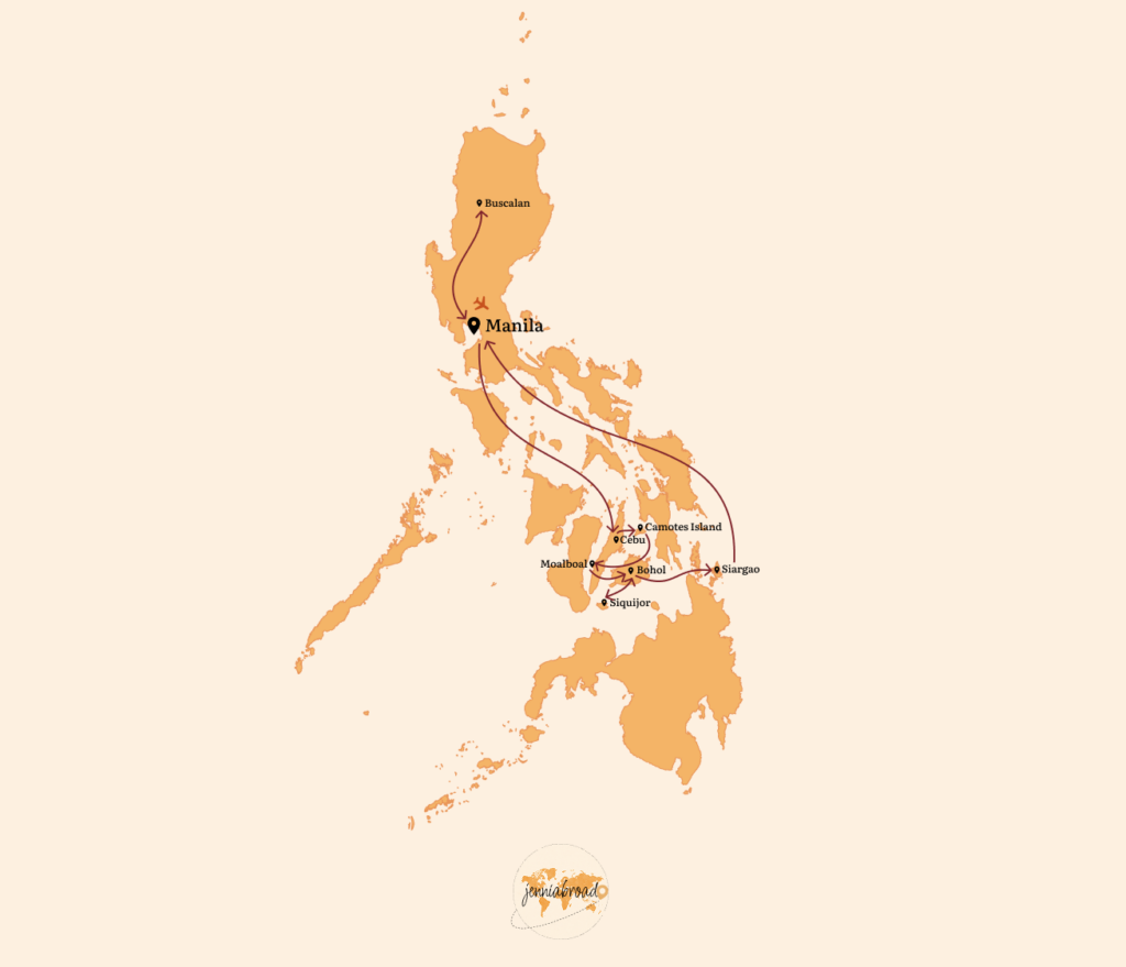 reiseroute philippinen