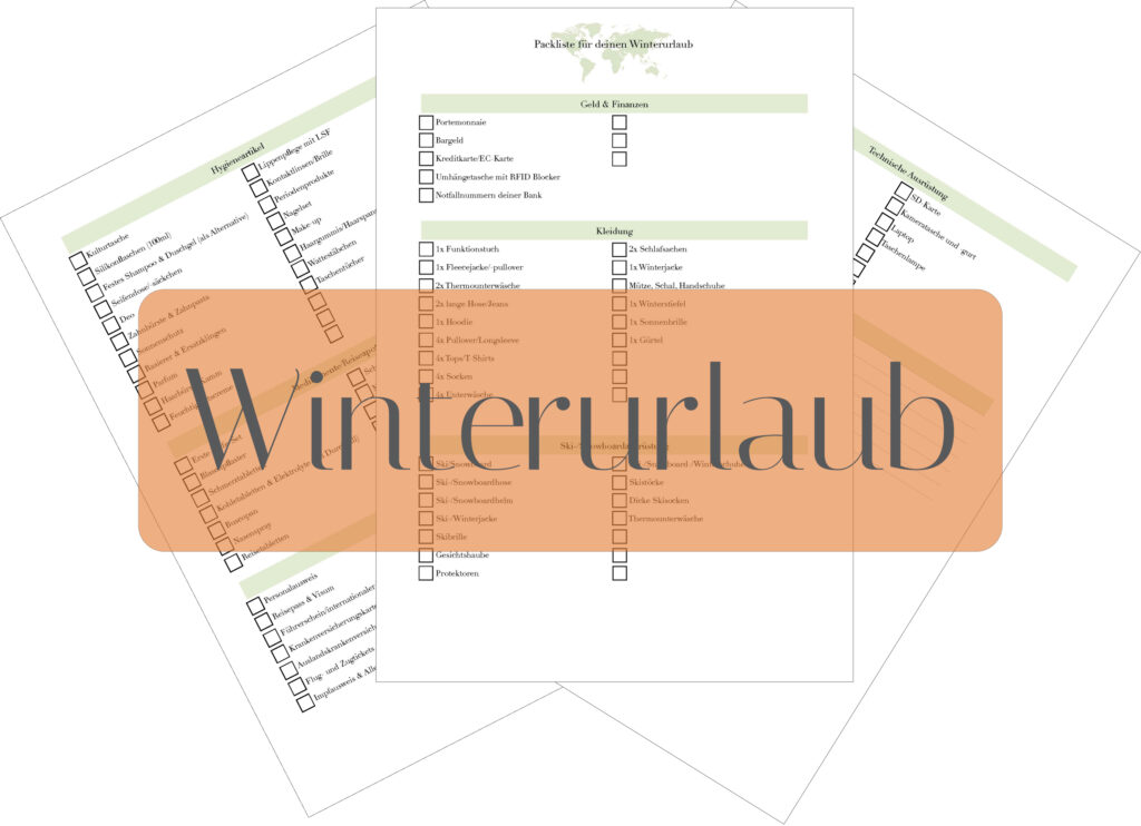 packliste winterurlaub zum herunterladen