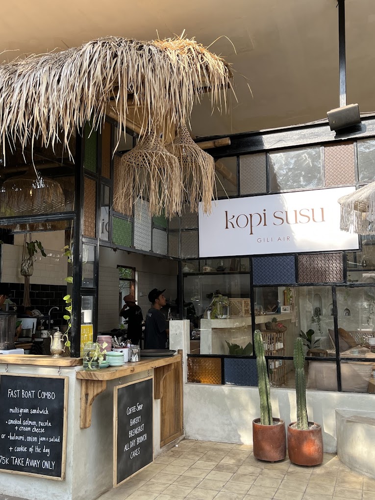 kopi susu, Gili Air, beste restaurants Gili Air